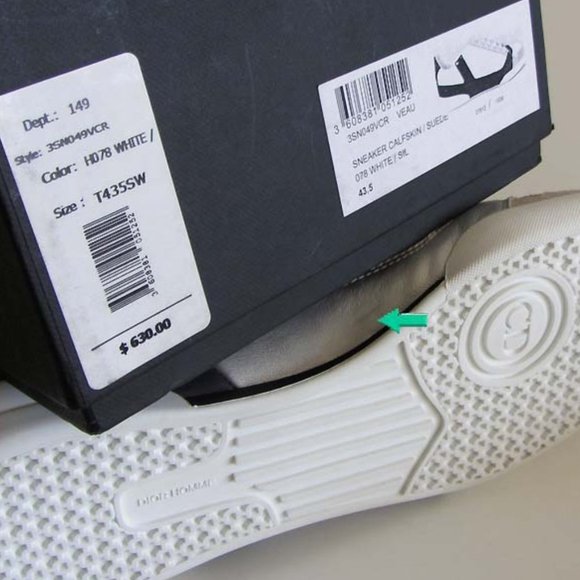 new DIOR HOMME leather suede low-top sneakers 43.5 - Picture 7 of 10